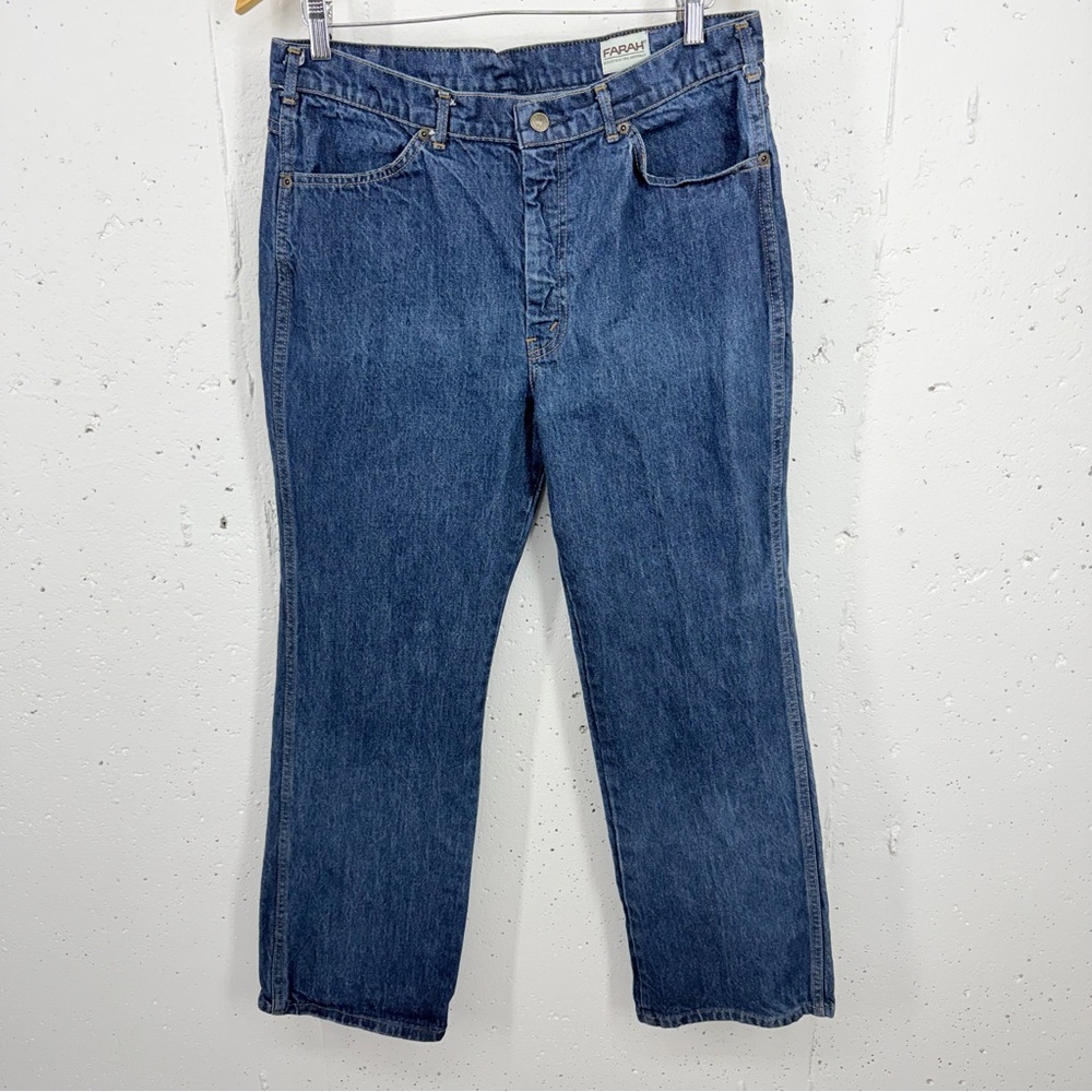 Vintage Farah Men’s Size 35 x 30” Straight Leg 100% Cotton Jeans